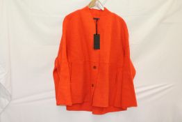 Oska 520 Boiled Wool Jacket, Orange, Size 3
