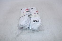 Six Packs of Levi's Men's Low Cut Cotton Socks, White, UK 6-8, 3 Pairs Per Pack