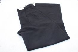 Abercrombie & Fitch Curve Love Ultra High Wide Trousers, Black, Size 26 Long