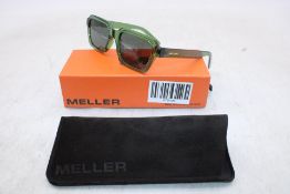 Meller Adisa Sunglasses, Frames Green/Lenses Green