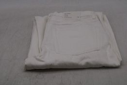 Arket Bloom Mid Waist Relaxed Fit Barrel Leg Jeans, White, Size 28