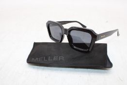 Meller Nayah Sunglasses, Black Frame, Black Lens