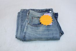 Samii Ryan Smiley Straight Leg Jeans, Blue, Size S