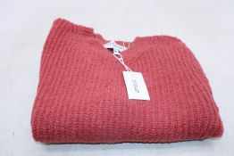 Derek Lam IO Crosby Ribbed Knit Jumper, Brick, Size M, Label Damaged