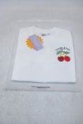 Two Samii Ryan Smiley Freshley Picked Boxy T Shirts, White, Size S