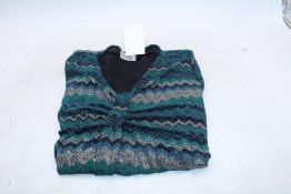 David Nieper Glitter Chevron Top, Multi, Size 22