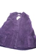 David Nieper Cosy Pure Wool Sleeveless Gilet, Blackcurrant, Size XXL