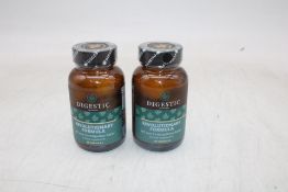 Four Pots Digestic IBS and Constipation Relief, 60 Capsules Per Pot, Expiry 03/2027