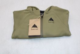 Burton Kid's TD Crown Weatherproof Full Zip Flece, Martini Olive, Size 2Y