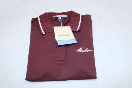 Malbon Rally Women's Paloma Polo, Burgundy, Size S