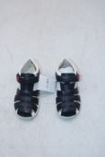 Two Geox Children's B Macchia Sandals to include 1x UK 7, 1x UK 7.5, Navy