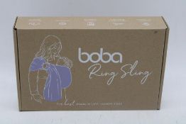 The Boba Ring Sling Lightweight/Breathable Baby Front & Hip Carrier, Linin Pampas, 0-36M, 8-35lbs