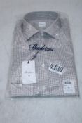 Stenstroms Regular Checked Shirt, Brown, Size 40