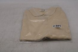 Suitsupply Short SleeveButtonless Polo Cantaloupe, Light Yellow, Size M