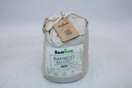 Bambaw Cozy Bamboo Bed Sheet, Sand, Size 160 X 200cm