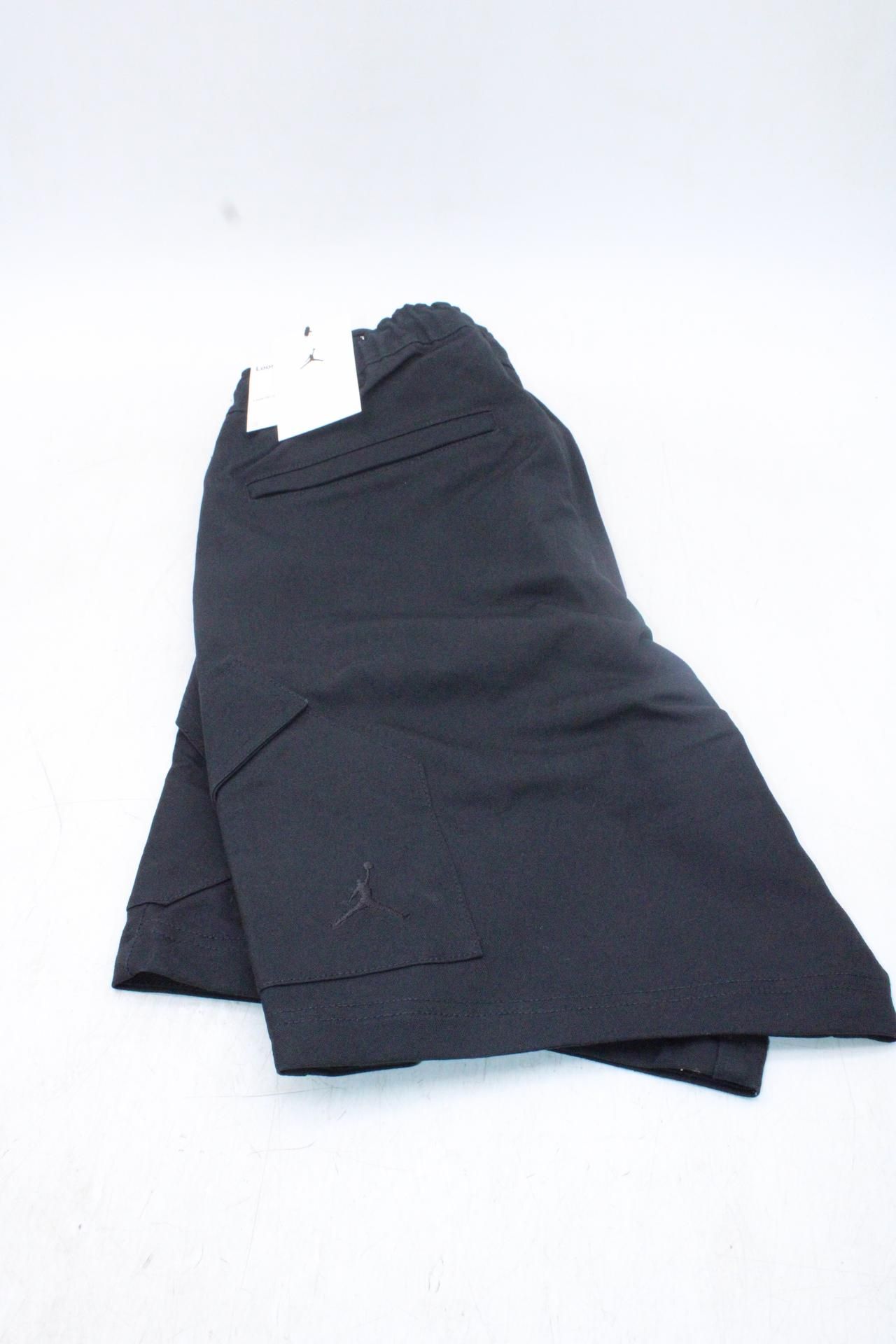 Nike Elasticated Waist with Lace Tie Shorts, Black, Size S