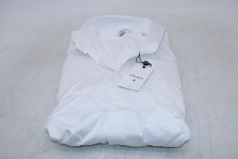 Stenstroms Twill Shirt, White, Size 15.5 Inch Collar