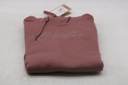 Asics Logo OTH Training Hoodie, Rubble Red, Size S