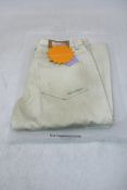 Samii Ryan Smiley Straight Jeans, Cream, Size S