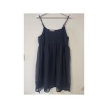 TWINSET Women's Milano Spaghetti Strap Dress, Black, Size UK 10