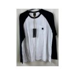 Triumph Men's Blackwell Top, Black/White, Size L