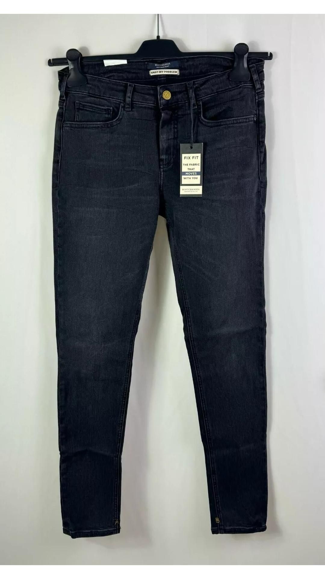Scotch & Soda Women's La Bohemienne Skinny Fit Jeans, Black, Size W29 L32