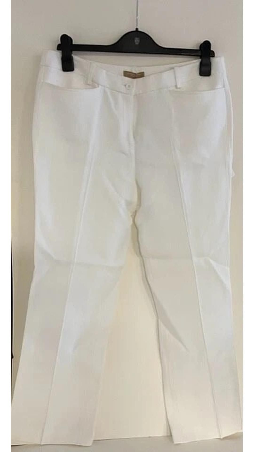 Michael Kors Women's Optic White Trousers, Size 8