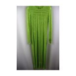 Self Portrait Women's Hot Fix Mesh Dress, Green, UK Size 6. item Is Damaged
