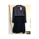 Seraphine Marlene Maternity Cocktail Dress, Royal Blue, Size UK 14