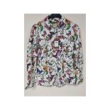 Stenstroms Womens 100% Linen Sofie Shirt, Multicoloured, Size 36