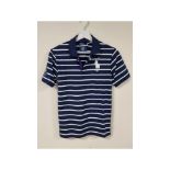 Polo Ralph Lauren Womens Wimbledon Short Sleeve Polo, Navy, Size XL