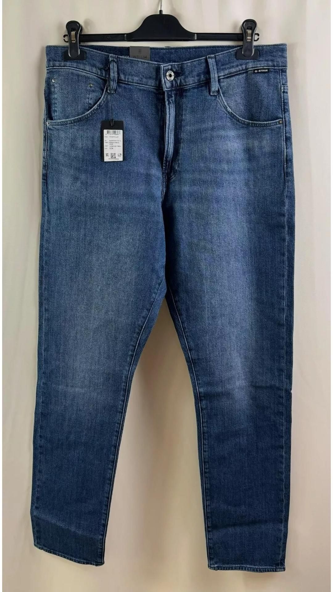 G-Star RAW Women's Virjinya Stretch Slim Fit Jeans, Faded Dark Blue, Size W32/L34