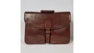 Maxwell Scott Mens Large Briefcase Bag, Brown
