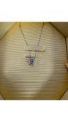 Swarovski Millenia Rhodium Plated White Crystal Pendant Necklace, 5599177