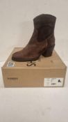 Shabbies Amsterdam Women's Ankle Boots, Brown, Size EU 38