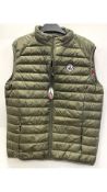 Jott Men's Sleeveless Down Jacket, Army Green, Medium