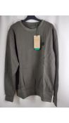 Two Kronstadt Men's Lars Sweatshirt, Army, Size M