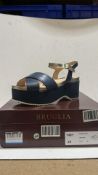 Bruglia Women's Platform Sandals, Blue, UK 6