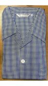 Derek Rose Savile Collection Men's Pyjamas, Navy/Yellow, Size S