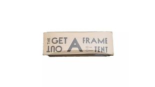 The Get Out A Frame Tent, Forest/Pink. Box damaged