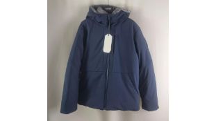 Bomboogie Kids Hooded Coat, Poseidon Blue, 14 Years