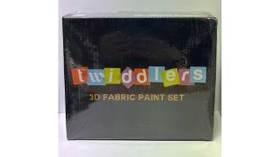 Three Packs of Twiddlers 30 Bottles of 3D Fabric Paint Set