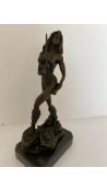 Toperkin Antique Female Bronze Statue