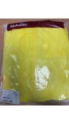 Five Ansell Microgard 300 Chemical Biohazard Overalls, Hood Model 111, Yellow, Size XL