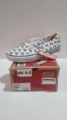 Vans Skate Palace Jeremy The Duck Shoes, Classic White, Size UK 9.5
