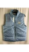 Esme Studios Women's Aimie Quilt Vests, Ashley Blue, Size M