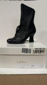 LaDuca Women's Laura 3inch Soft Sole Boots, Black, UK 4