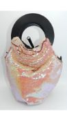 Tracey Neuls Loopy Bag, Peach Sequin