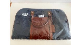 The Giovane Men's Canvas & Leather Lightweight Holdall, Size M