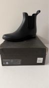 J Crew Women's Chelsea Rain Boot, Black, UK 5.5